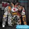 Kansas City Chiefs Camo Hunting Hoodie 3D Print All Over
