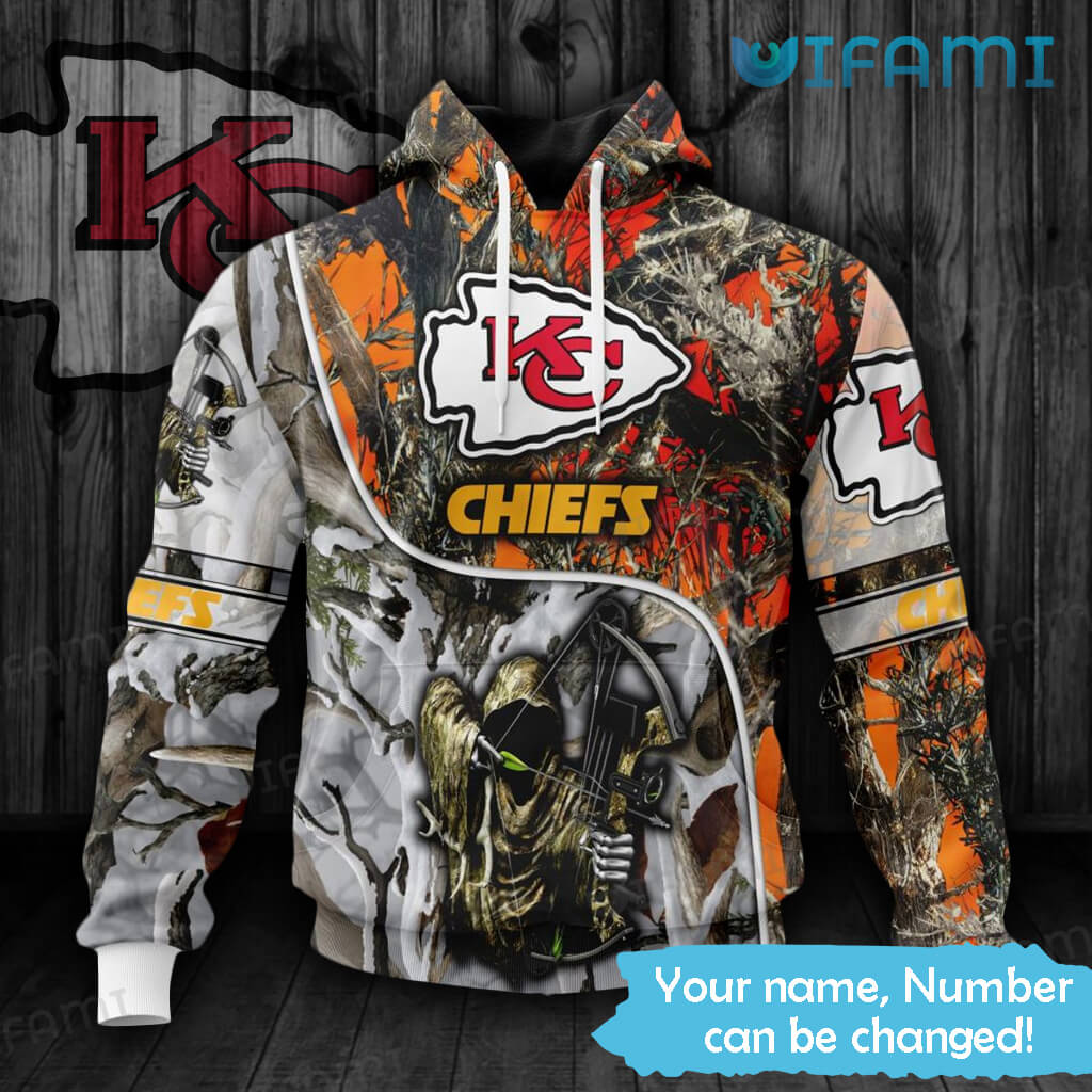Kansas City Chiefs Camo Hunting Hoodie 3D Print All Over