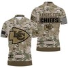 Kansas City Chiefs Camouflage Veteran 3d Polo Shirt Jersey Model A20189 with All Over Print Shirt 3d T-shirt