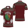 Kansas City Chiefs Chiefin Ugly Christmas Breathable Fabric 3D All Over Print Polo Shirt