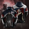 Kansas City Chiefs Custom All Over Print Hoodie 3D Death Wearing Hat Logo
