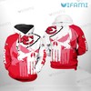 Kansas City Chiefs Hoodie 3D All-Over Print Red Egyptian Skull Gift