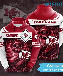 Kansas City Chiefs Hoodie 3D All-Over Print Skull Flower Custom Gift