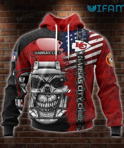 Kansas City Chiefs Hoodie 3D All-Over Print Skull Lava Logo Gift