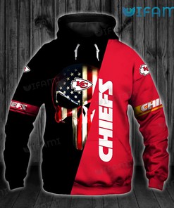 Kansas City Chiefs Hoodie 3D All-Over Print Skull Pumpkin Halloween Gift