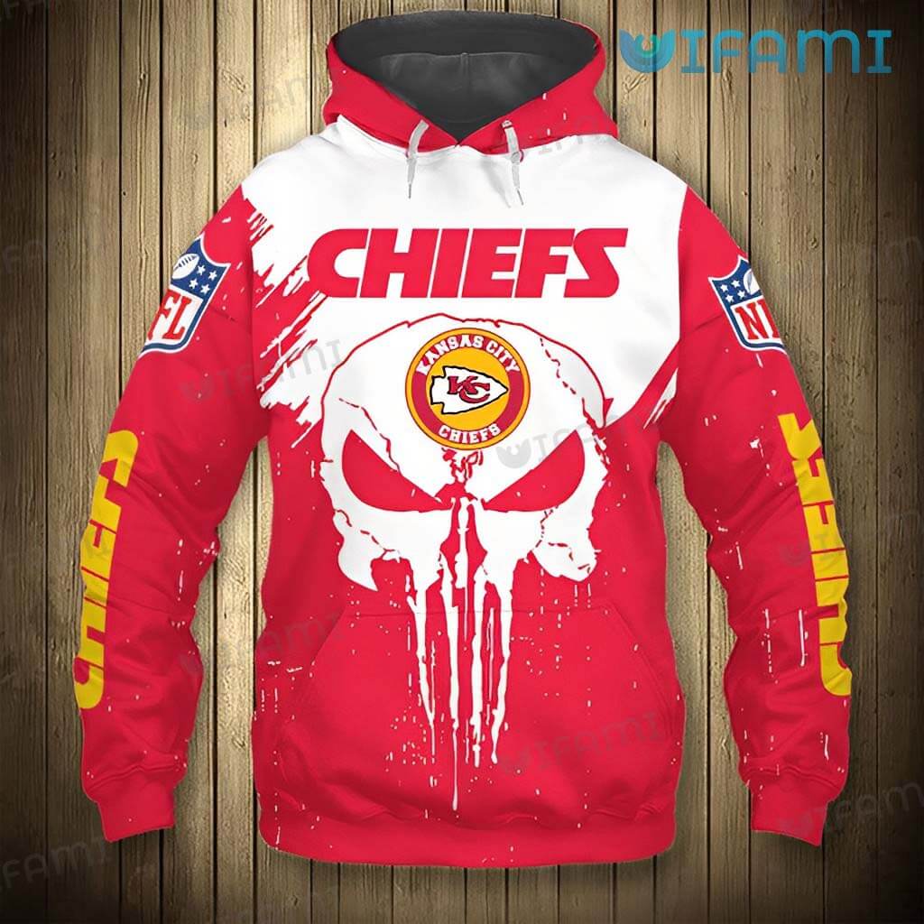 Kansas City Chiefs Hoodie 3D All-Over Print Skull Roses Gift