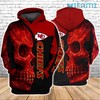 Kansas City Chiefs Hoodie 3D All-Over Print Tribal Skull Logo Gift
