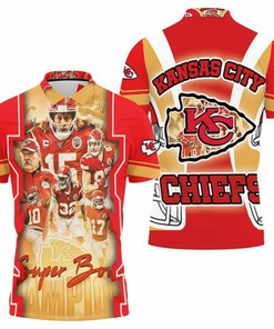 Kansas City Chiefs Logo Super Bowl Champions 2021 Afc West Division Personalized All Over Print Polo Shirt