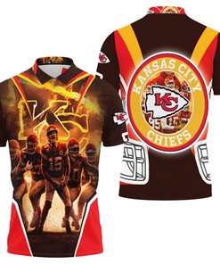 Kansas City Chiefs Mahomes 15 Hill 10 Kelce 87 Hardman 17 Edwards-helaire 25 Personalized Athleisure Polo Shirt