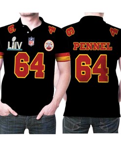 Kansas City Chiefs Mike Pennel 64 Super Bowl Red Game Jersey Style Gift For Chiefs Fans Polo Shirt All Over Print
