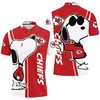 Kansas City Chiefs Snoopy Lover 3D Printed Polo Shirt - All Over Print Shirt - Breathable Fabric