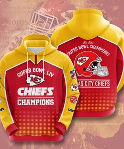 Kansas City Chiefs Zip Up Hoodie with All Over Print Design