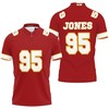 Kansas City Chris Jones Jersey Inspired Style 3D All Over Print Polo Shirt with Athleisure Design