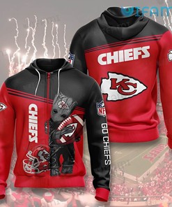 Kansas City Hoodie 3D Red Gold Logo for Fans