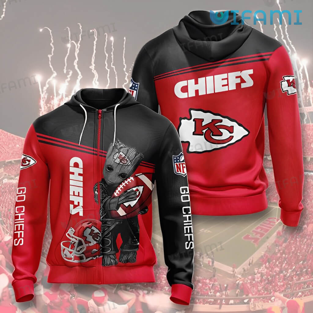Kansas City Hoodie 3D Red Gold Logo for Fans