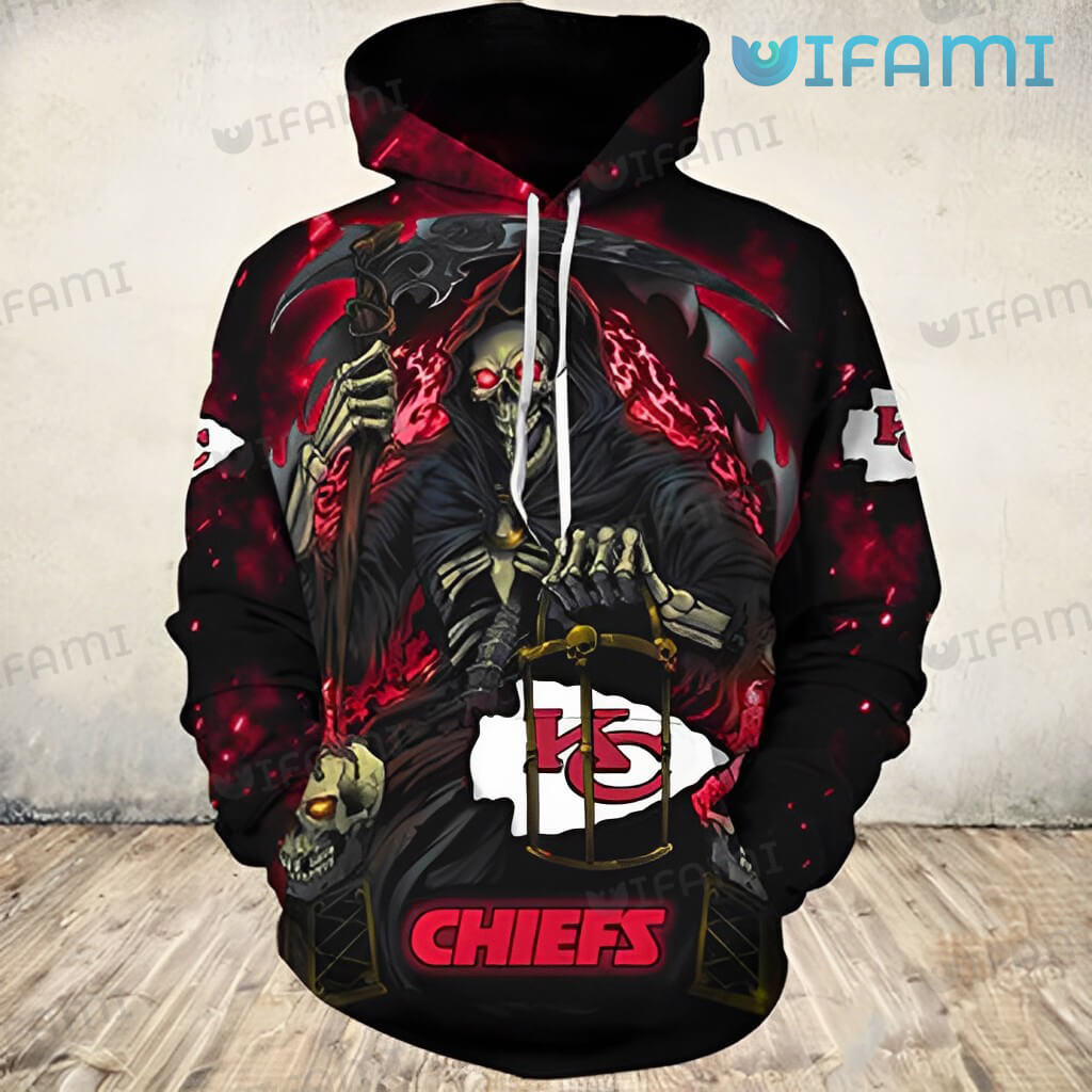 Kansas City Hoodie 3D with Grim Reaper Logo for Fans
