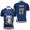 Kansas City Royals #17 Hunter Dozier 2021 Athleisure Polo Shirt with All Over 3D Print