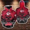 Kansas City Royals MLB 3D All-Over Print Skull Zipper Hoodie