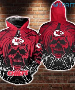 Kansas City Royals MLB 3D All-Over Print Skull Zipper Hoodie
