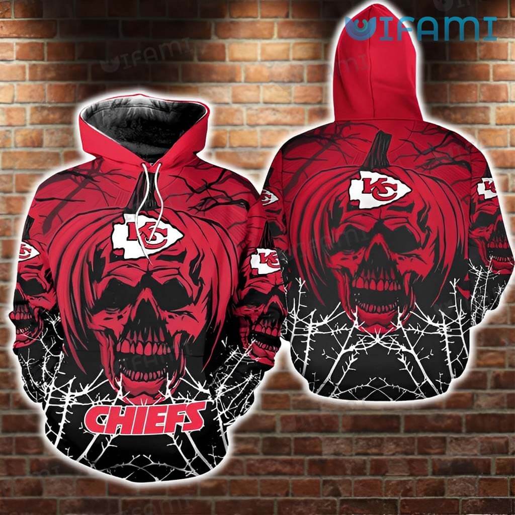 Kansas City Royals MLB 3D All-Over Print Skull Zipper Hoodie