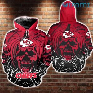 Kansas City Royals MLB 3D All-Over Print Skull Zipper Hoodie - Image 2