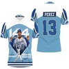 Kansas City Royals Perez #13 Polo Shirt with All Over 3D Print Design