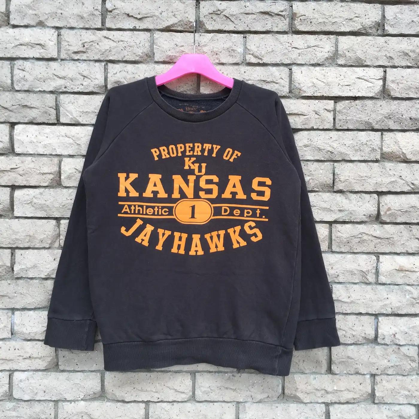 Kansas Spell Out Logo.. Kansas Athletic Jayhawks Sweatshirt Hoodie Football Game Day T-Shirt Lover