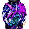 K/da Akali Pop Star All Over Print Zip Up Hoodie Men