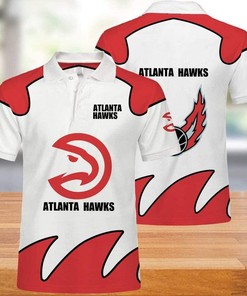 Keep Comfortable and Cool with NBA Atlanta Hawks 3D All Over Print Polo Shirt