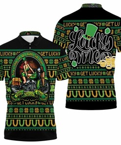 Keep It Shinny Side Up and Rubber Side Down - St. Patrick's Day 3D All Over Print Polo Shirt