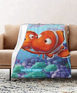 Keep Swimming in Comfort with Nemo-Inspired Custom Name Soft Gifts for Home Decoration on Sofa, Bedding, and Living Room