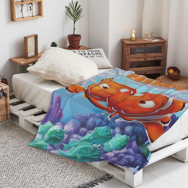 Keep Swimming in Comfort with Nemo-Inspired Custom Name Soft Gifts for Home Decoration on Sofa, Bedding, and Living Room - Image 3