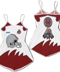 Keep Up with the Trends with the Ncaa Ohio State Buckeyes 3D Tee and Romper in All-Over Print