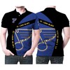 Keep Your Cool with Our 3D All-Over Print Polo Shirt for St. Louis Blues NHL Ice Hockey Team Lovers
