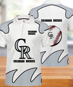 Keep cool this summer while supporting the Colorado Rockies with this casual 3D polo shirt featuring print design.