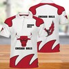 Keep it Cool and Casual with NBA Chicago Bulls 3D All Over Print Polo Shirt