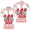 Keep it Cool and Casual with Texas Rangers Christmas Gnomes on a Breathable 3D All-Over Print Polo Shirt