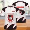 Keep it Cool with St Georgeillawarra Dragons 3D Polo Shirt - the Perfect Blend of Athleisure and Style