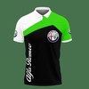 Keep it Fresh in Green: 3D Printed Alfa Romeo Ttt-Ht Polo Shirt Ver 3 with Breathable Fabric Design