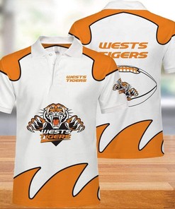 Keep it Simple and Stylish with Nrl Wests Tigers Breathable and Comfortable Polo Shirt