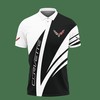 Keep it Simple yet chic with Our White 3D Printed Corvette Polo Lph-Nh Polo Shirt Ver 2 Made from Breathable Fabric