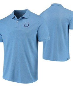 Keep it classic and stylish with our Colts Heathered Royal Stretch Pique Polo, featuring a timeless design