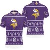 Keep warm and show off your team spirit with this Minnesota Vikings ugly sweatshirt Christmas 3D polo shirt.