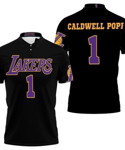Kentavious Caldwell Pope Lakers Jersey Inspired Style 3D All Over Print Polo Shirt - Breathable Fabric
