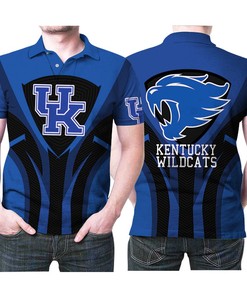 Kentucky Wildcats NCAA Bright Light Logo 2 Polo Shirt - All Over Print Shirt - Breathable Fabric - Perfect for Fans