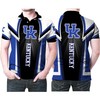 Kentucky Wildcats NCAA Bright Light Logo Polo Shirt - All Over Print Shirt - Breathable Fabric - Perfect for Fans
