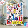 Kids Movie Character Blanket with Personalized Name - Cozy Gift for Young Fans