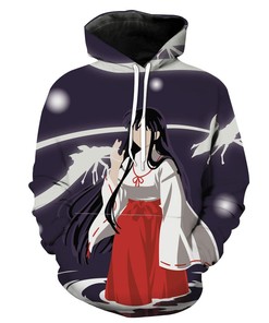 Kikyo Inuyasha Anime Zip-Up Hoodie 3D Custom All Over Print 3D Design