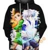 Killua Transparent Gon Hoodie 3D - Perfect for Hunter X Hunter Lovers