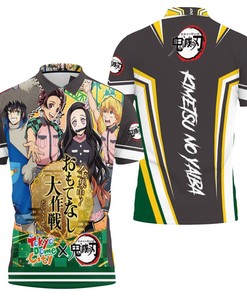 Kimetsu No Yaiba Mashup Modern Clothes Polo Shirt All Over Print with Stunning 3D Effect